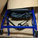 Drive Medical R728BL Foldable Rollator Walker with Seat, Blue