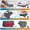 Comfytemp Heating Pad for Back & Period, FSA Eligible Electric Large Heat Pad, 2H Auto Off, Birthday Gifts for Women Men Mom Dad, HSA Approve Moist Neck Shoulder Legs Knee Heated Pad Washable, 12"x24" Gray