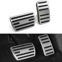 Anti-Slip Brake Gas Accelerator Foot Pedal Cover Cap Compatible with Honda Accord Civic 10th/11th CR-V Odyssey Insight Accessories 2018-2025 Aluminum Mat Pad No Drill
