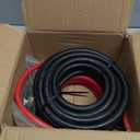 1/0 Gauge Wire 1/0 Battery Cable (20FT Red+20FT Black), Copper Clad Aluminum CCA Amp Wiring Kit with 250A ANL Fuse Holder, Lugs Terminal Connector & Heat Shrink Tube for Car Audio Speaker, Marine