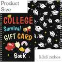 4 x College Survival Gift Card Book 2026, College Graduation Gifts, Use When Cards for Men Women Him Her, DIY Personalized Keepsake Money Holder Unique Grad Scrapbook Creative Senior Celebration Idea