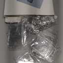 Marspark 20 Pack Keychain Card Holder Plastic Heavy Duty Badge Holder Vertical Clear ID Card Holder with Keyring, Rigid Fuel Card Protector with Thumb Slot Secure Credit Card Protector Case