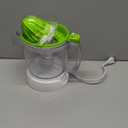 Proctor Silex Electric Citrus Juicer Machine, Large 34 oz. Pitcher, Pressure Activated, 2 Reamers for Big and Small Fruit, Pulp Control, for Orange, Lemon, Grapefruit Juice, White & Green (66340)