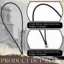 100 Pcs Elastic Menu Band Cords for Restaurant Cafe Menu and Vine List Cover with Gold Metal Buckles 8 1/4 Inch Black