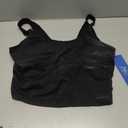 Nirlon U Tank Sports Bra for Women – Scoop Neck Workout Top with Built-in Cups – Ideal for Yoga, Gym & All-Day Comfort Wear (Black, 10)