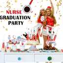 Threlaco 40 Pcs Nursing Graduation Party Supplies, 20 Pcs Plastic Syringes for Drinks, 20 Sticky Labels, Class of 2026 Graduation Decoration Nurse Party Supplies Bsn Rn Lpn Gift(20 ml)