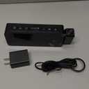 Netzu Projection Alarm Clock for Bedroom Ceiling, Small Compact Plug-in Digital Clocks with 180 Rotatable Projector, Temperature 4 Levels Birghtness, 3 Volumes and Snooze (Black)