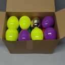 [1 Gold Egg] 24 Pack Prefilled Easter Egg Filled with Transform Car Robot Toys, 24 Eggs + 24 Car Robot Toys for Kids, Easter Basket Stuffers Classroom Exchange for Boys 24 Vehicle Party Favor Egg Hunt