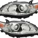 Silscvtt Headlights Assembly Replacement for Lexus ES300h ES350 2013-2015 HID/Xenon Headlamp Driver and Passenger Side