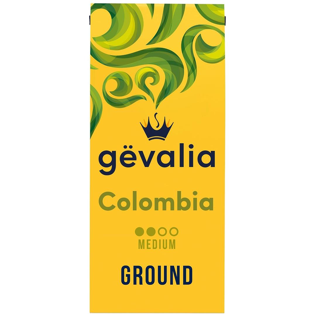 Gevalia Colombia Medium Roast Ground Coffee, 12 oz Bag (EXP 08/30/25)