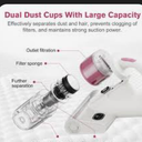 Mattress Vacuum Cleaner with Smart Dust Sensor, UV Bed Vacuum Cleaner with Hot Air, 16Kpa Strong Suction 500W & 45000Rpm Brushroll Rotation & Ultrasonic Tech & 0.6L Dust Cup, Corded