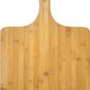 Outset Pizza Peel, Extra Large Bamboo Pizza Paddle, 18" x 14", Tan, 18" X 14" XL Bamboo Peel