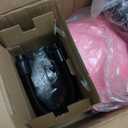 FBSPORT Inflatable Air Gymnastics Mat Training Mats 4/8 inches Thickness Gymnastics Tracks for Home Use/Training/Cheerleading/Yoga/Water with Pump (10ftL*3.3ftW*8inH, Pink+Purple)