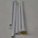 White Shower Curtain Rod Adjustable 43-78 inch, 1"Diameter Spring Tension Curtain Rod No Drill, Anti-Rust Non-Slip Shower Rod, White Shower Rod for Bathroom Tension