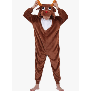 Halloween Christmas Unisex Kids Flannel Cosplay Onesie Costume Outfit Suit for Girls and Boys