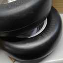 UPGRADED13x5.00-6 Flat Free Lawn Mower Tire and Wheel, 13x5.00-6 Zero Turn Mower Front Solid Tire With 3/4" & 5/8" Grease Bushing and 3.25"-5.9" Adjustable Centered Hub by Cenipar (13x5.00-6)