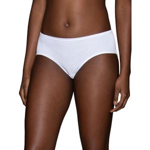 Illumination Hipster Panties, Silky Stretch & Satin Trim (6, Star White)