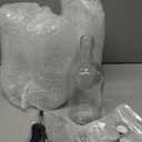 Maxcheck 4 Sets 16 oz Plastic Long Neck Bottles with Pourer and Caps Plastic Juice Pour Bottles with Stainless Steel Bottle Pourer Tapered Spout for Juice Store Syrup