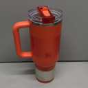 STANLEY Quencher ProTour Flip Straw Tumbler with Leakproof Lid | Built-In Straw & Handle | Cupholder Compatible for Travel | Insulated Stainless Steel Cup | BPA-Free (40 Ounces, Hot Coral Fade)