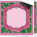 Mahjong Mat for Table, American Mahjong Mat with Rules, 3MM Non-Slip Rubber Noise Reduction Mah Jong Mats, 32.7x32.7in Rolled No Creases Waterproof Table Cloth for Mah Jong & Card Games