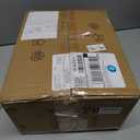 BOKT Vintage Brushed Brass Semi Flush Mount Ceiling Light Amber Ribbed Glass Pendant Light Mid Century Modern Gold Close to Ceiling Light Fixture for Indoor Use 9.8"