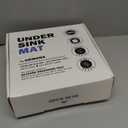 URMONA 34'' x 22'' Waterproof Silicone Under Sink Mat Cabinet and Counter Protector, Shelf Liner for Kitchen and Bathroom, Storage and Organizers, Litter Mat, Pet Cat Puppy Essentials(Slate)