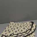 Tomosc Women Wrap Skort 2025 Casual Fall Flowy Mini Skirt Knot Side Elastic Waist Relaxed Printed Skirt with Belt (Large, Beige)