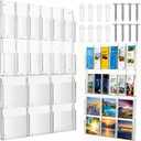 Thyle Acrylic Brochure Holder Wall Mounted, Magazine Rack 29.9" X 44.9"