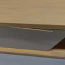 Homerays Monitor Stand with Drawer, Exquisite Computer Monitor Stand for Desk, Ergonomic Wood Monitor Stand Riser for Computer,Laptop,Printer,TV,Bamboo,White