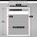 UNISHADES No Drill Top Down Bottom Up Roman Shades for Windows, 32" W x 64" H, Beige