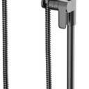 Moen Matte Black 5-Function Massaging Handshower with Toggle Pause, Includes 30-Inch Slide Bar and 69-Inch Hose, 3670EPBL