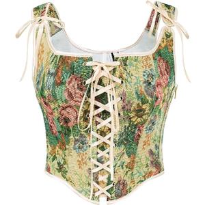 Scarlet Darkness Women Renaissance Corset Pirate Bustier Top Bodice Bodyshaper Size 10
