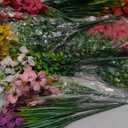 Alupssuc 24 Bundles Artificial Flowers for Outdoors Decoration, UV Resistant Silk Violet Faux Colorful Daisy Eucalyptus Spring Fake Plants for Outside Indoor Yard Home Patio Porch Decor, Mix 6 Colors