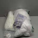 KUCEY Cooling Side Sleeper Pillow for Neck and Shoulder Pain, Luxury Shredded Memory Foam Curved Bed Pillows for Sleeping Set of 1- Adjustable King Size- Washable Cover Crescent White