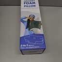 Cervical Neck Pillows with Memory Foam - Neck Pillows for Pain Relief Contour Memory Foam Pillows Ergonomic Neck Support - Adjustable Orthopedic Bed Pillows with Breathable Pillowcase for Sleeping (Standard, Grey White)