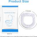 50 Pack Disposable Toilet Seat Covers for Travel Public Toilet Hospital,Portable Waterproof (Individual Package)