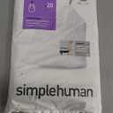 simplehuman Code M Custom Fit Drawstring Trash Bags in Dispenser Packs, 20 Count, 45 Liter / 11.9 Gallon, White