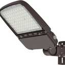 Kadision LED Parking Lot Light 240W/200W/150W Adjustable, 36000 lm (150lm/W) 5000K 100-277V, Waterproof LED Shoebox Light with Dusk-to-Dawn Photocell, Slip Fitter & Arm Mount in 1 Fixture, ETL Listed