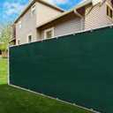 ShadeMart 8' x 50' Green Fence Privacy Screen Windscreen Shade Fabric Cloth, 90% Visibility Blockage, with Grommets, Heavy Duty Commercial Grade, Cable Zip Ties Included (We Customize Size)