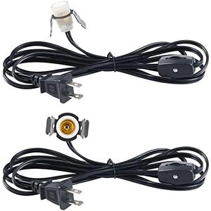 Single Salt Lamp Cord Replacement, UL-Listed E12 Blow Mold Light Socket for Christmas Village, Holiday Craft Decorations, Himalayan Crystal Salt Lamps