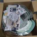 COOK WITH COLOR Nesting Plastic Mixing Bowl Set with Pour Spouts and Handles, Sage, 4 Piece Non-Slip