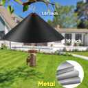 19 Inch Metal Squirrel Baffle for Bird Feeder, Hanging Baffles for Squirrel Proof Bird Feeders, Outdoor Cover Rain Guard, Rust Chew Proof Heavy Duty
