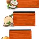 Car Air Freshener-The Original Wood Air Freshener for Visor Clip - Long Lasting Car Odor Eliminator and Scent Diffuser for Cabin, Truck & SUV-2 Metal Clips-Variety 3 Pack(Teak-Amber-Cabana)