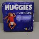 HUGGIES Nighttime Baby Diapers Overnites, White, Size 3 , 24 Count
