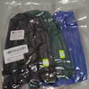 3Pcs Water Bottle Holder with Strap, Mesh Water Bottle Bag Carrier with Adjustable Shoulder for Walking and Travelling (Black/Blue/Green)