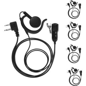 Earpiece VOX for Midland GXT1000VP4 Walkie Talkie 2 Way Radio Ear-Clip Headset with PTT Mic LXT500VP3 GXT1050VP4 GXT1000XB (5 Packs) Earpiece VOX for Midland GXT1000VP4 Walkie Talkie 2 Way Radio Ear-Clip Headset with PTT Mic LXT500VP3 GXT1050VP4 GXT1000XB (5 Packs)