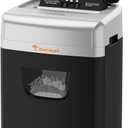 Bonsaii 120 Sheets Autofeed Micro-Cut P-4 Security Level Paper Shredder
30-Min Run Time, Jam-Proof, 62dB Ultra-quiet, Shreds Staples/Credit Cards, 6 Gal Bin with Casters, for Home Office C233-B