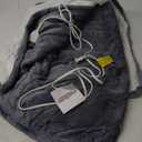 Homemate Heated Blanket Electric Throw - 50"x60" Heating Blanket Throw 1/2/4/6/8 Hours Auto-Off 10 Heat Level Over-Heat Protection Flannel Sherpa ETL Certification (01 - Light Grey)