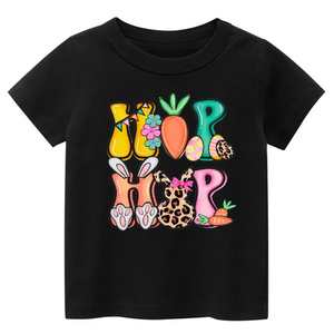 Hip Hop Easter Shirt, Easter Bunny Shirt, Carrot Shirt T-Shirt (Size 110, Black)