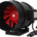SunStream Inline Duct Fan 8 Inch 720 CFM Indoor Air Ventilation Exhaust Booster Vent Blower for Grow Tent